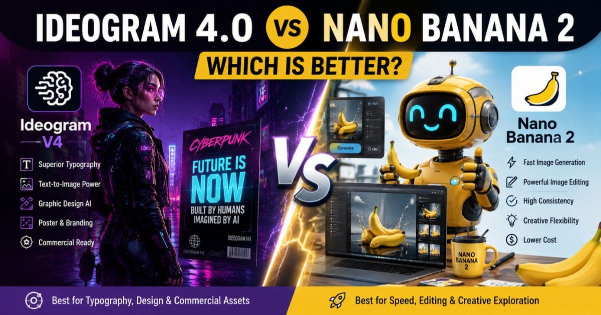 Ideogram V4 vs Nano Banana 2 : Which AI Image Tool Renders Text Better?