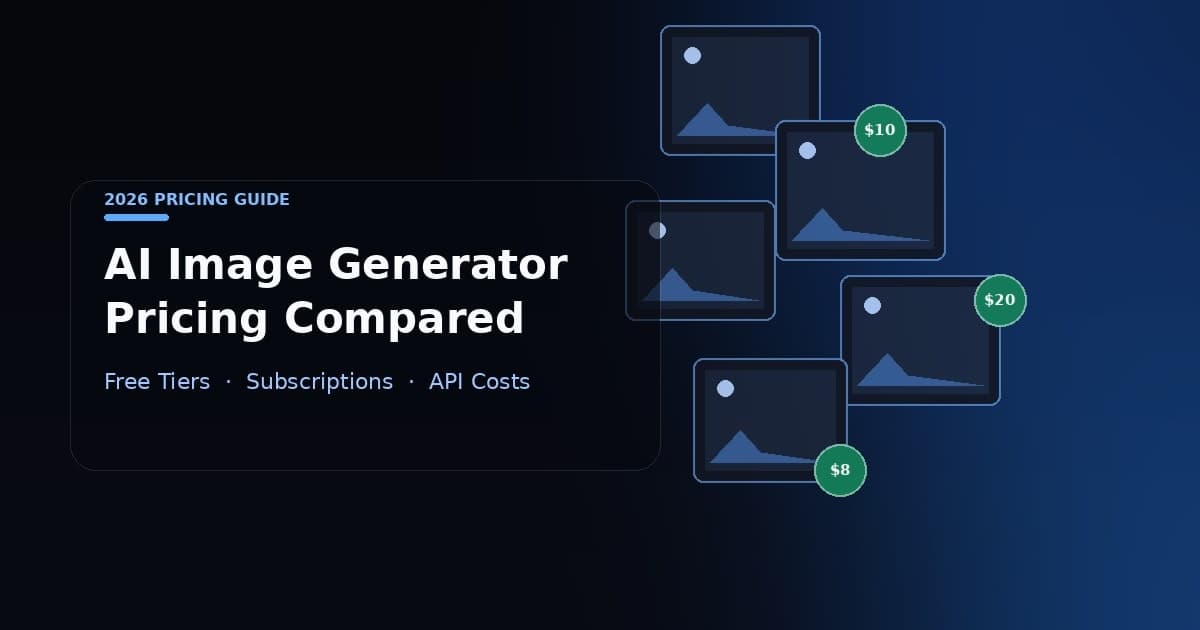 AI Image Generator Pricing (2026): Every Tool Compared