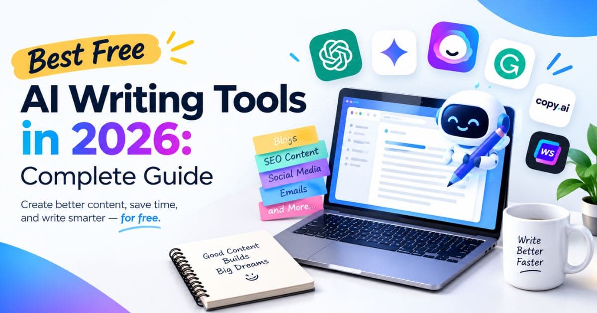 Best Free AI Writing Tools in 2026: Complete Guide