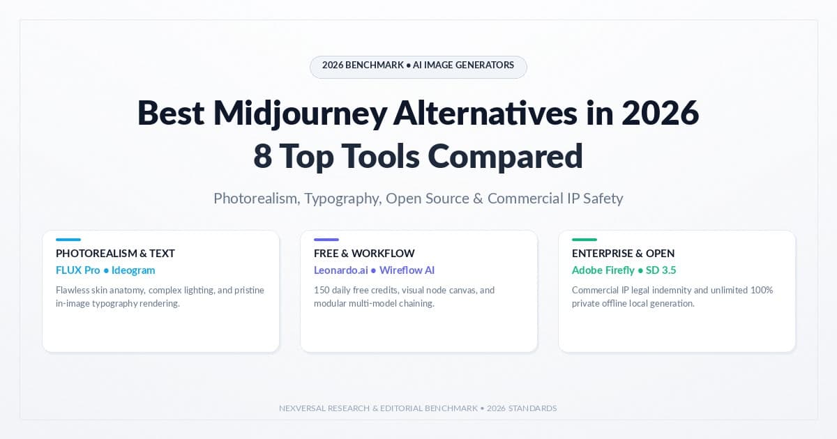 Best Midjourney Alternatives in 2026: 8 Tools Compared