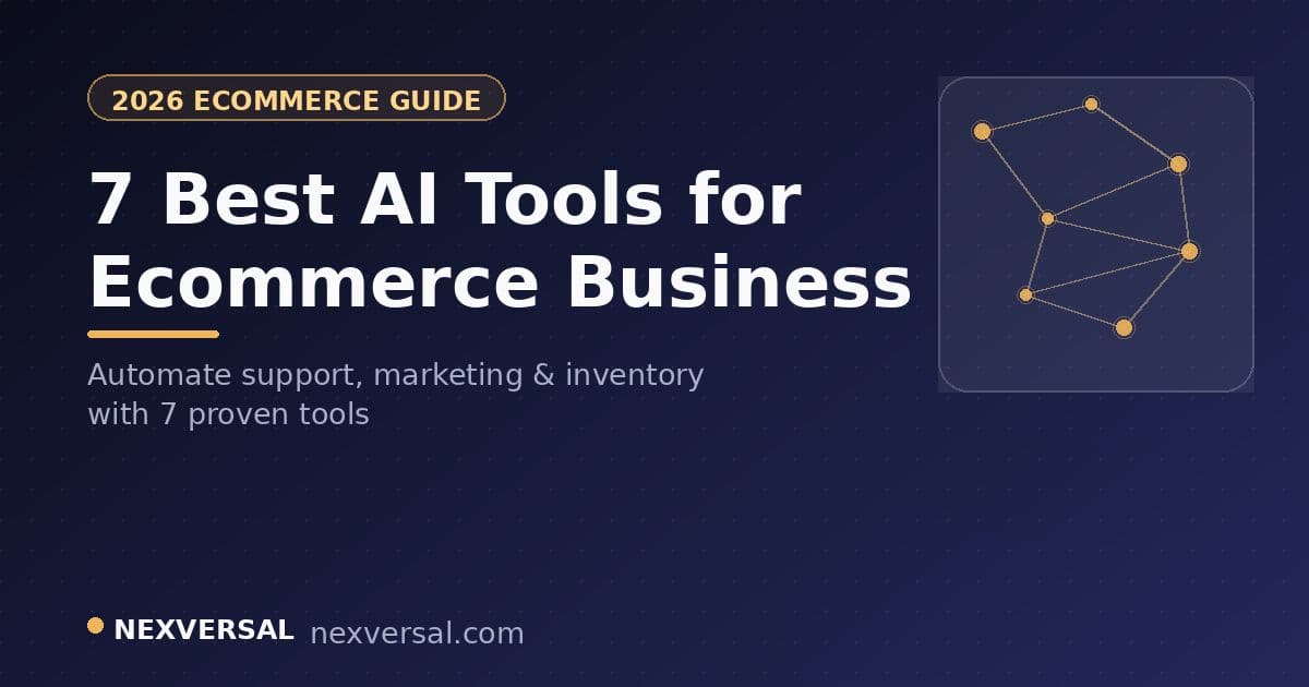 7 Best AI Tools for Ecommerce Business in 2026 (Complete Guide)