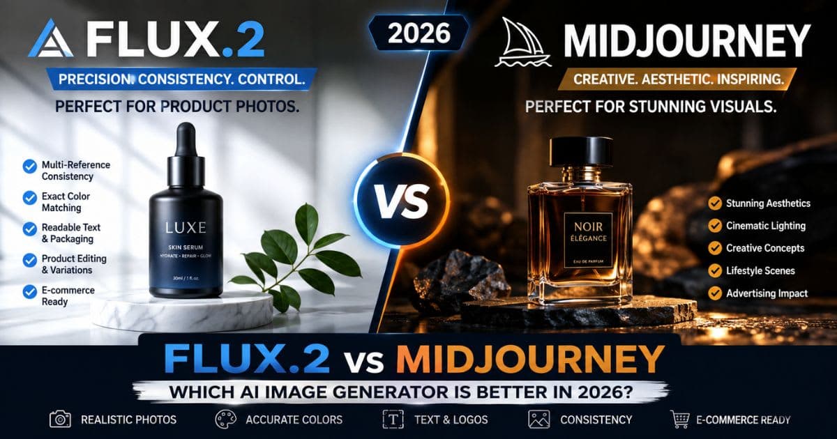 FLUX.2 vs Midjourney for Product Photos: Which AI Is Better in 2026?